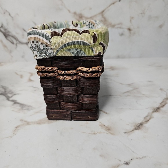 Woven Basket Set, Decorative Organizer Storage Baskets with Fabric Liner Amish - Picture 8 of 12